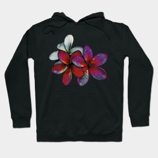 Frangipani raindrops Hoodie